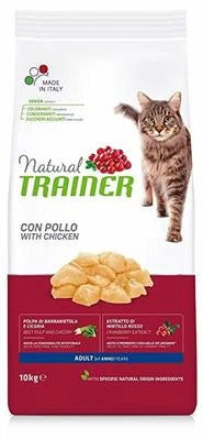 cibo secco per gatti TRAINER NATURAL CAT POLLO KG 10