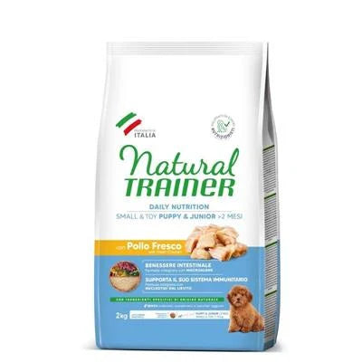 cibo secco per cani TRAINER NATURAL MINI PUPPY POLLO KG 2