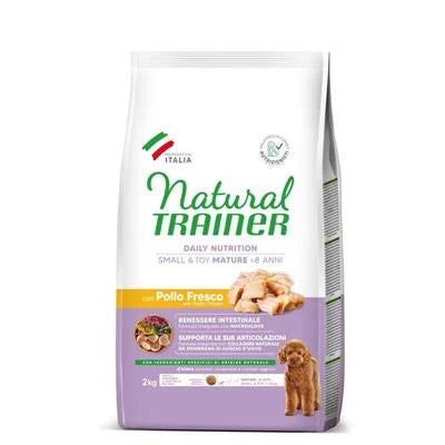 cibo secco per cani TRAINER NATURAL MINI MATURE POLLO KG 2