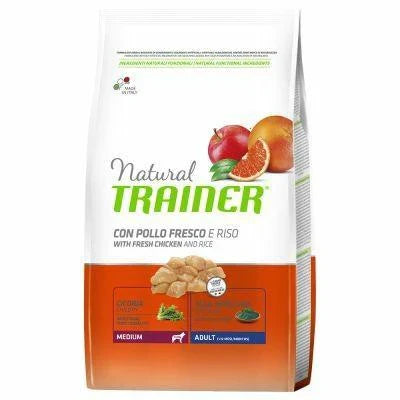 cibo secco per cani TRAINER NATURAL MEDIUM POLLO KG 12