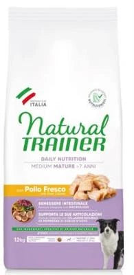cibo secco per cani TRAINER NATURAL MEDIUM MATURE POLLO KG 12