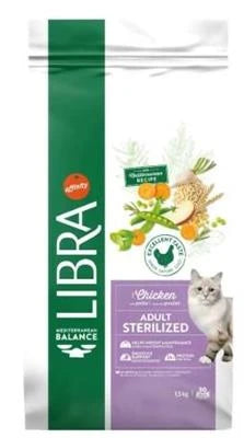 cibo secco per gatti LIBRA CAT STERILIZED POLLO KG 10