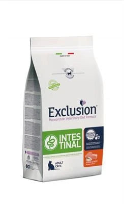 cibo secco per gatti EXCLUSION CAT INTESTINAL MAIALE/RISO 300 GR