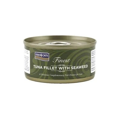 Cibo umido per gatti FISH4CATS FINEST FILETTI TONNO/ALGHE GR 70