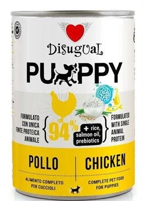 Cibo umido per cani DISUGUAL DOG PUPPY POLLO GR 400