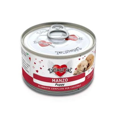 Cibo umido per cani DISUGUAL DOG PUPPY MANZO GR 150