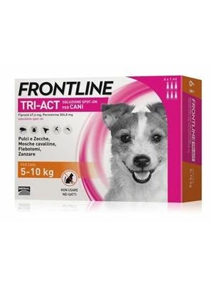 Antiparassitari Per Cane FRONTLINE TRI-ACT KG 5-10 / 6 PIPETTE