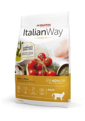 cibo secco per gatti TALIAN WAY CAT CARNI BIANCHE/RISO KG 8