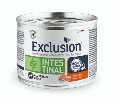 Cibo umido per cani EXCLUSION UM INTESTINAL MAIALE/RISO GR 200