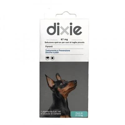 Antiparassitari Per Cane DIXIE FIPRONIL SPOT ON CANE PICCOLO ML 0,67 1 PIPETTA
