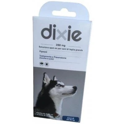 Antiparassitari Per Cane DIXIE FIPRONIL SPOT ON CANE GRANDE ML 2,68 1 PIPETTA