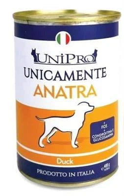 Cibo umido per cani UNICAMENTE ANATRA GR 400
