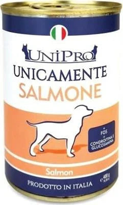 Cibo umido per cani UNICAMENTE SALMONE GR 400