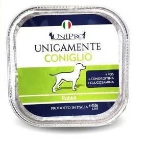 Cibo umido per cani UNICAMENTE CONIGLIO GR 22 X 150