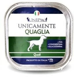 Cibo umido per cani UNICAMENTE QUAGLIA 22 X GR 150