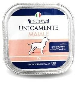 Cibo umido per cani UNICAMENTE MAIALE 22 X GR 150