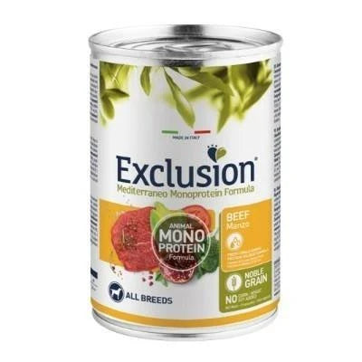 Cibo dietetico per cani EXCLUSION MEDIT NOBLE UM MANZO GR 400