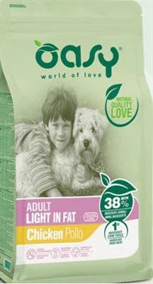 cibo secco per cani OASY DOG LIGHT IN FAT KG 3