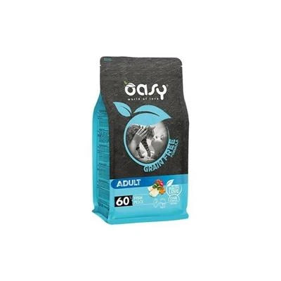 cibo secco per gatti OASY CAT GRAIN FREE PESCE GR 300