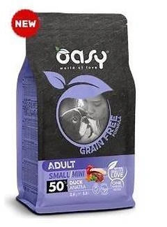 cibo secco per cani OASY DOG GRAIN FREE MINI ANATRA GR 800