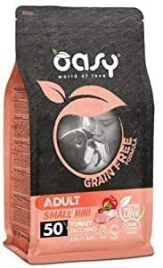 cibo secco per cani  OASY DOG GRAIN FREE MINI TACCHINO GR 800