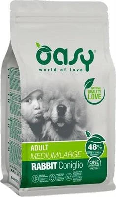 cibo secco per cani  OASY DOG MEDIUM/LARGE CONIGLIO KG 12