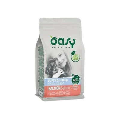 cibo secco per cani  OASY DOG MINI PUPPY GR 800 SALMONE