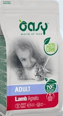 cibo secco per gatti OASY CAT AGNELLO GR 300