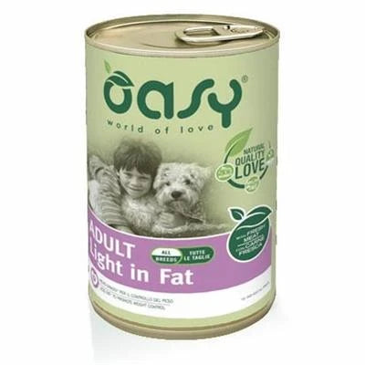 Cibo umido per cani OASY DOG LIGHT IN FAT GR 400
