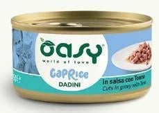cibo umido per gatti  OASY CAT CAPRICE DADINI TONNO GR 85