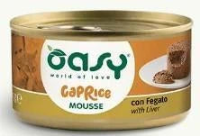 cibo umido per gatti  OASY CAT CAPRICE MOUSSE FEGATO GR 85