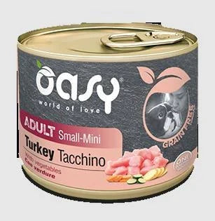 Cibo umido per cani OASY DOG GRAIN FREE MINI GR 200 TACCHINO