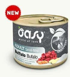 Cibo umido per cani OASY DOG GRAIN FREE MINI BUFALO GR 200