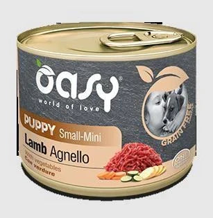 Cibo umido per cani OASY DOG GRAIN FREE PUPPY MINI GR 200 AGNELLO