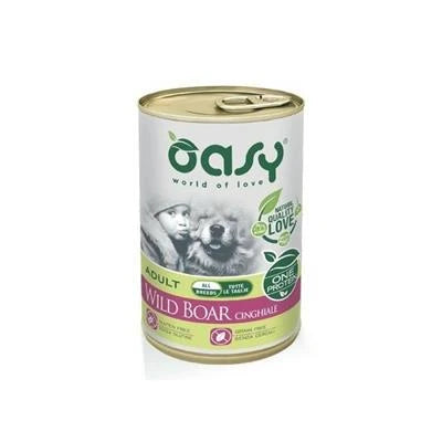 cibo umido per cani OASY DOG CINGHIALE GR 400
