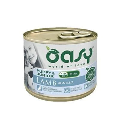 cibo umido per cani OASY DOG PUPPY MONO AGNELLO GR 400