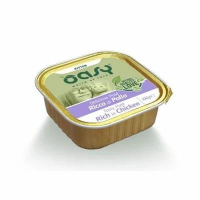 Cibo umido per gatti OASY CAT PATE' DELIZIOSO GATTINI 16 X GR 100