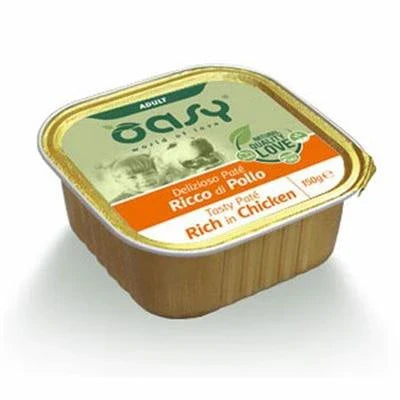 cibo umido per cani OASY DOG PATE' DELIZIOSO POLLO 11 X GR 150