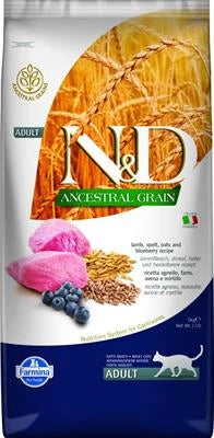 cibo secco per gatti ND CAT ANCESTRAL AGNELLO/MIRTILLO KG 5