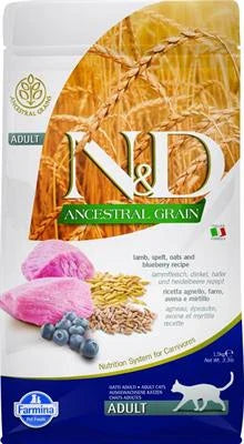 Cibo secco per gatti ND CAT ANCESTRAL AGNELLO/MIRTILLO KG 1,5