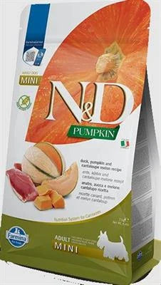 cibo secco per cani  ND DOG PUMPKIN MINI ANATRA/MELONE KG 2,5