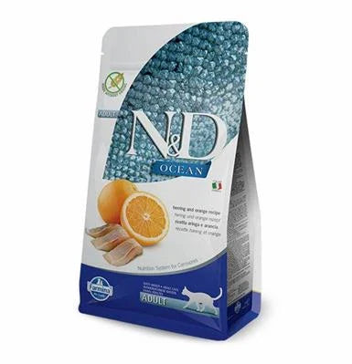 Cibo secco per gatti ND CAT OCEAN ARINGA/ARANCIA KG 5