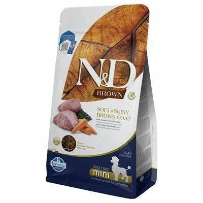 cibo secco per cani  ND DOG BROWN MINI AGNELLO KG 5