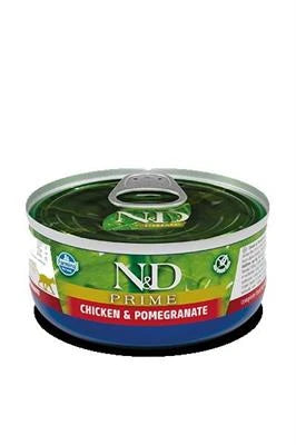 Cibo umido per gatti ND UM CAT PRIME POLLO/MELOGRANO GR 70