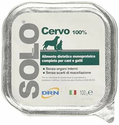 Cibo umido per cani SOLO CERVO 32 X GR 100