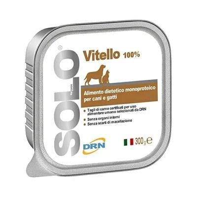 Cibo umido per cani SOLO VITELLO GR 18 X GR 300