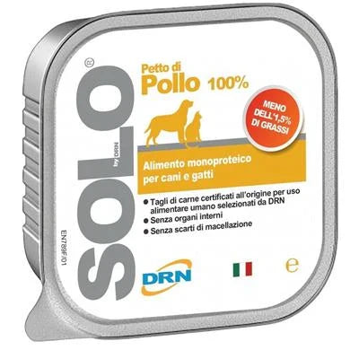 Cibo umido per cani SOLO POLLO 32 X GR 100