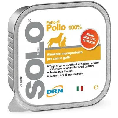 Cibo umido per cani SOLO POLLO 18 X GR 300