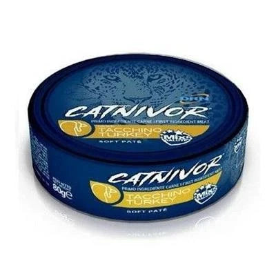 Cibo umido per gatti CATNIVOR GR 80 TACCHINO