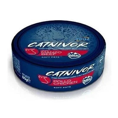 Cibo umido per gatti CATNIVOR GR 80 MANZO